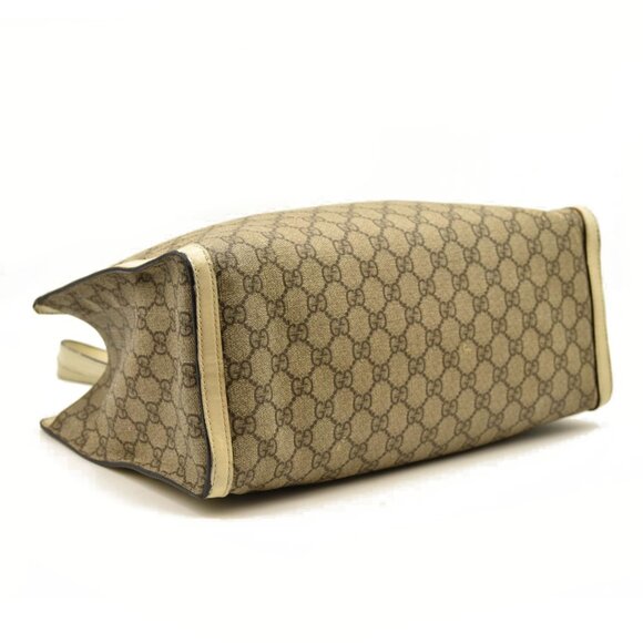 $2390 Gucci GG Supreme Monogram Medium Padlock Tote White Guccissima - Picture 5 of 16